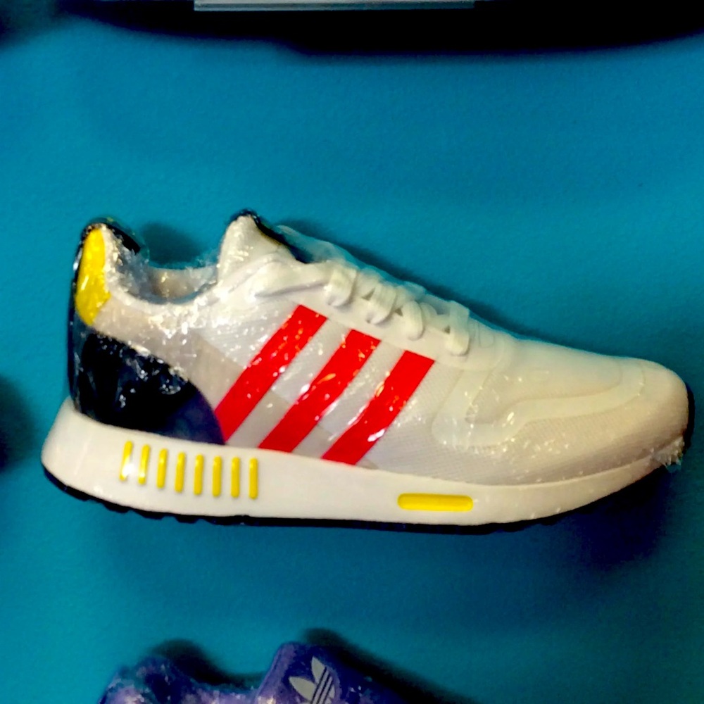 adidas Originals Multix Running Shoes White/Red/Yellow  (GX8378)